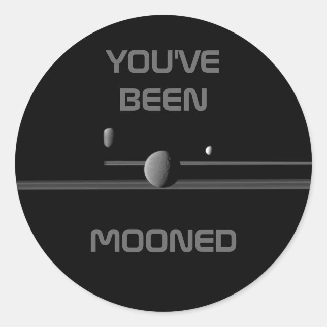 Rond Sticker Saturn's Moons (Devant)