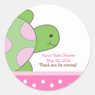 Rond Sticker SEA TURTLE Seaturtle rose Favoriser