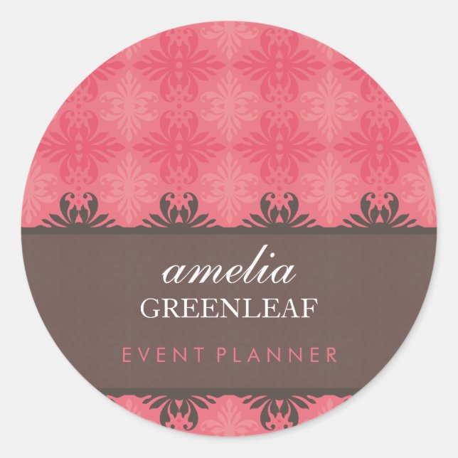 Rond STICKER SEAL :: stylish à motif 11 (Devant)