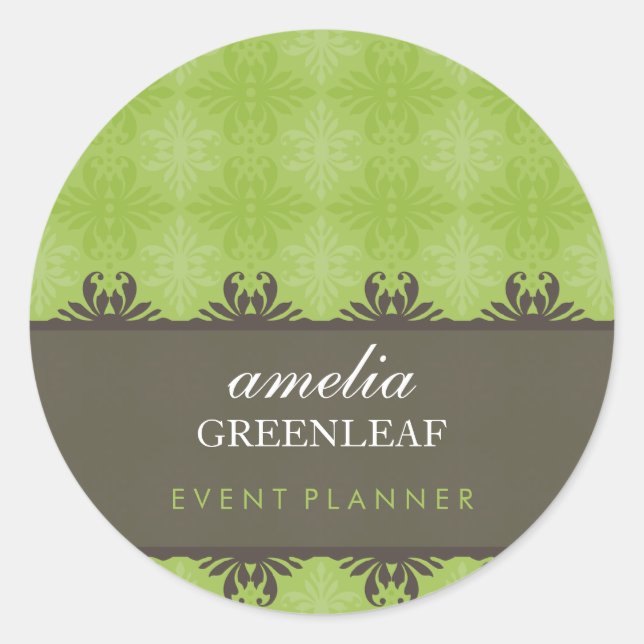 Rond STICKER SEAL :: stylish à motif 12 (Devant)