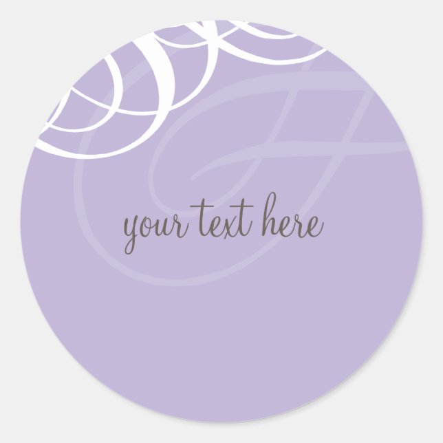 Rond STICKER SEAL :: vogue de concepteur 1 (Devant)