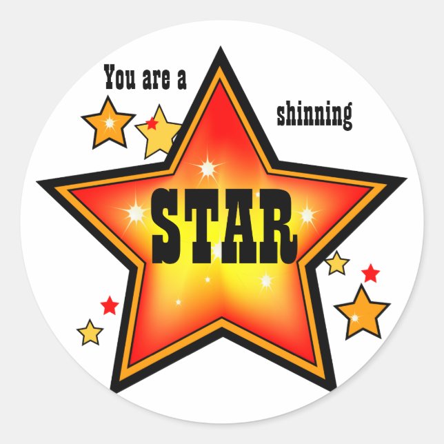 Rond Sticker Shinning Star (Devant)