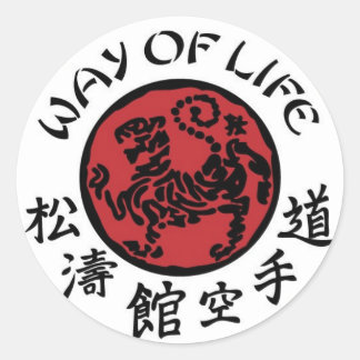 Rond Sticker Shotokan Mode De Vie