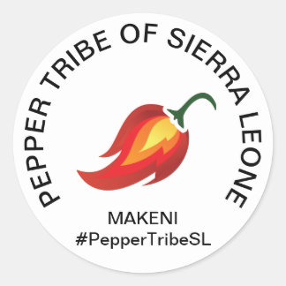Rond Sticker Sierra Leone Pepper Tribe