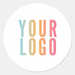 Rond Sticker simple pour logo d'entreprise