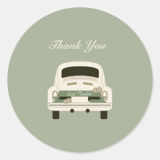 Rond Sticker simple Whimsical & Fun pour Cartes de Reme