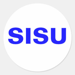 Rond Sticker SISU Nature & Esprit du peuple finlandais