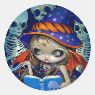 Rond Sticker "Skeleton Magic"