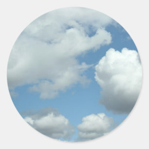 Rond Sticker Sky bleu