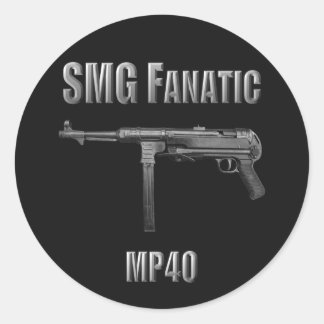 Rond Sticker SMG Fanatic MP40