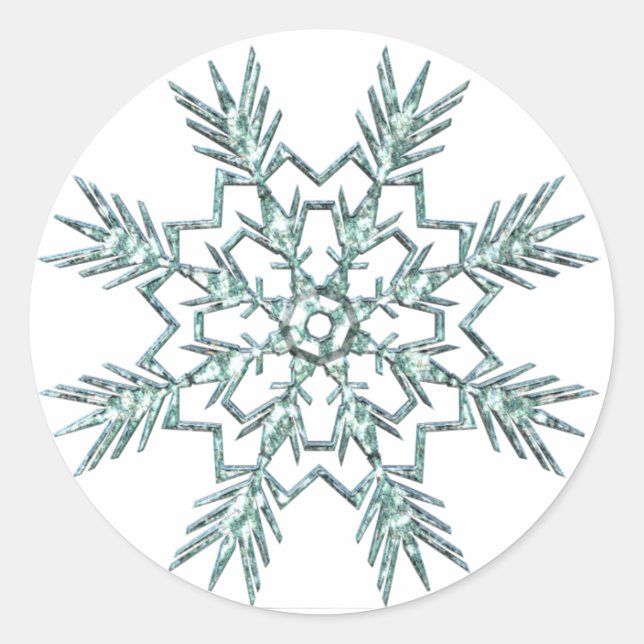 Rond Sticker SnowFlake (Devant)