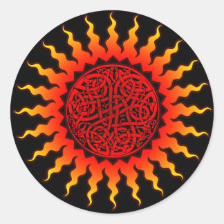 Rond Sticker solaire celtique
