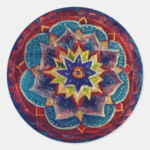 Rond Sticker spécial Mandala Art