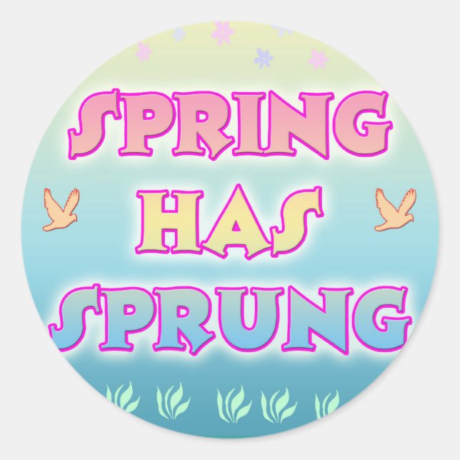 Rond Sticker Spring With Sprung (Devant)