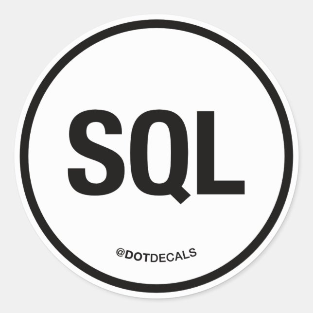 Rond Sticker SQL (Devant)