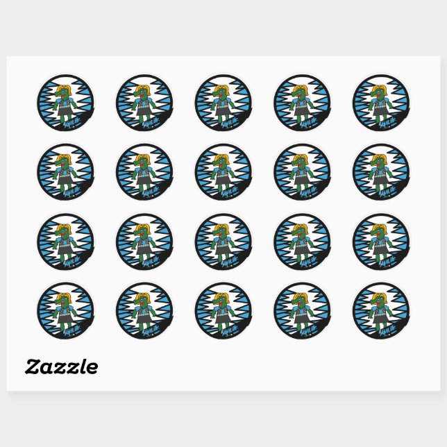 Rond Sticker Squeak (Feuille)