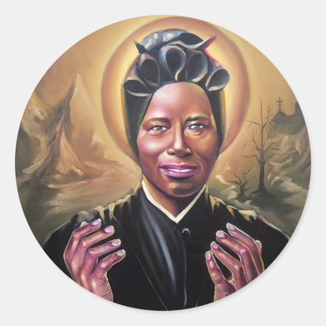 Rond Sticker St. Josephine Bakhita (Devant)