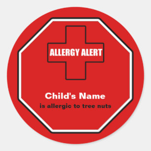 Rond Sticker standard personnalisé pour l'alerte Médi