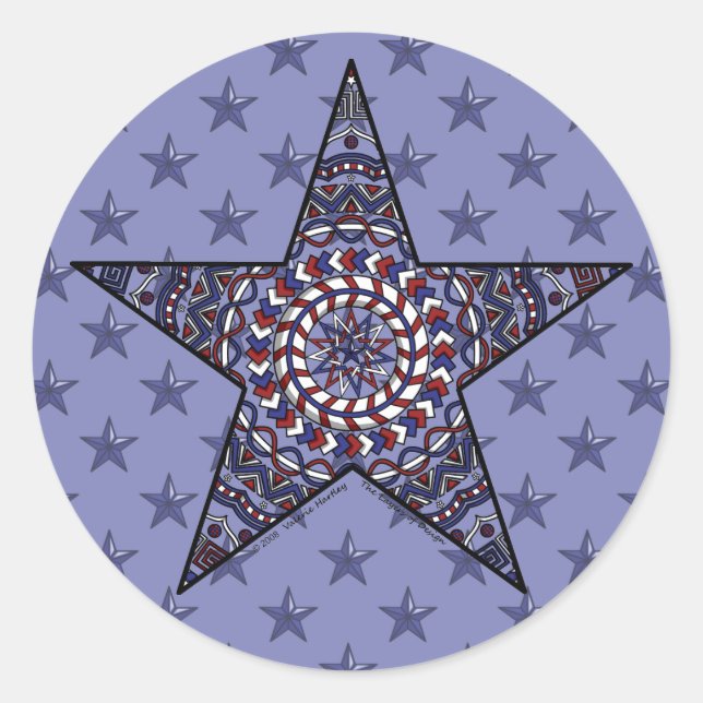 Rond Sticker Star of Independence (Devant)