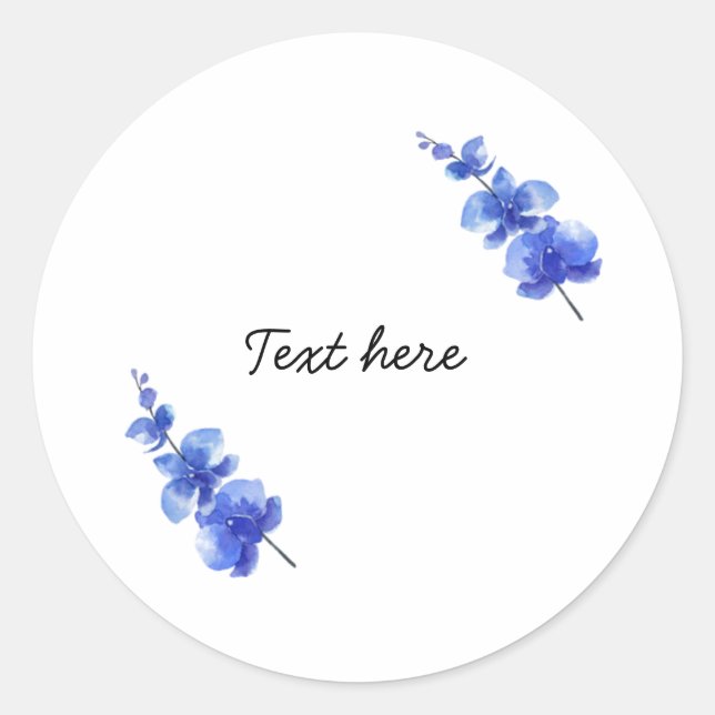 Rond Sticker, Sticker Floral (Devant)