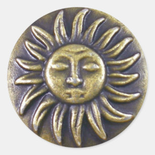 Rond Sticker Sun Medallion