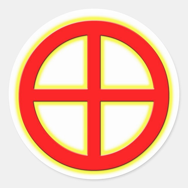 Rond Sticker Sun Wheel (Devant)