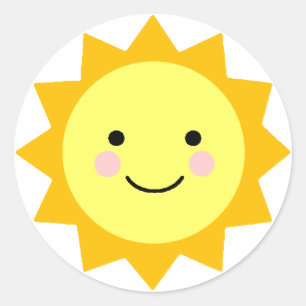 Rond Sticker Sunshine