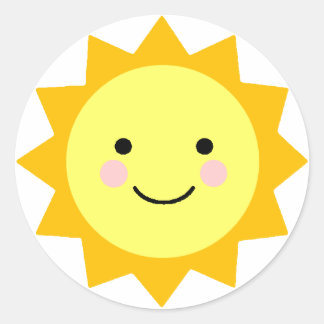 Rond Sticker Sunshine