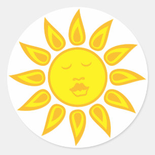 Rond Sticker Sunshine