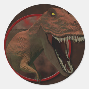 Rond Sticker T Rex
