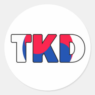 Rond Sticker Taekwondo