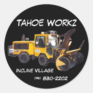 Rond Sticker Tahoe Workz llc Snow Removal Services