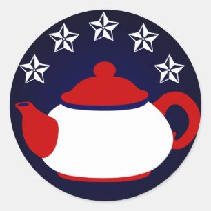 Rond Sticker Tea Party