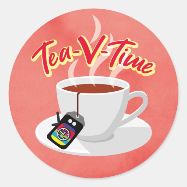 Rond Sticker Tea-V Time (Devant)