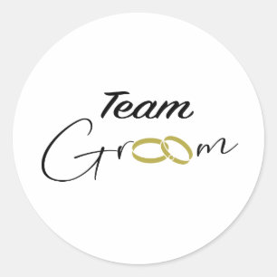 Rond Sticker Team Groom