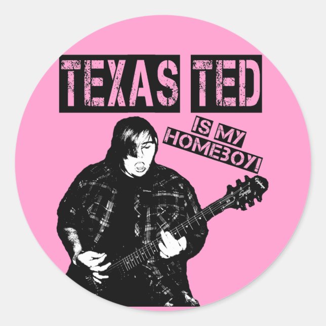 Rond Sticker Texas Ted (Devant)