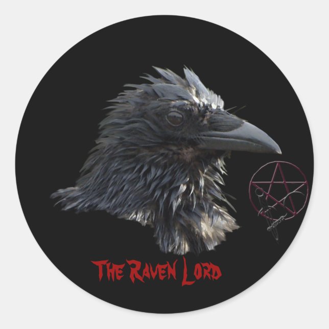 Rond Sticker "The Raven Lord" (Devant)