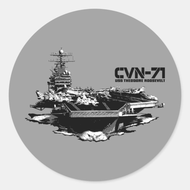 Rond Sticker Theodore Roosevelt (Devant)