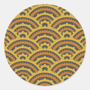 Rond Sticker Time Arches
