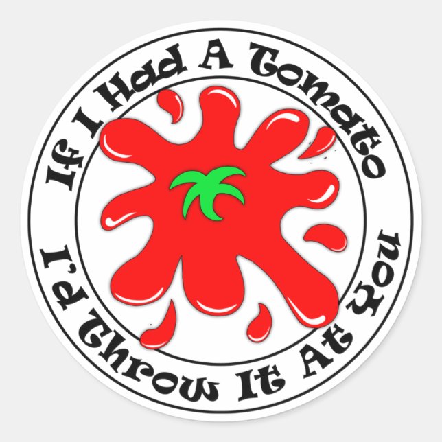 Rond Sticker tomate (Devant)