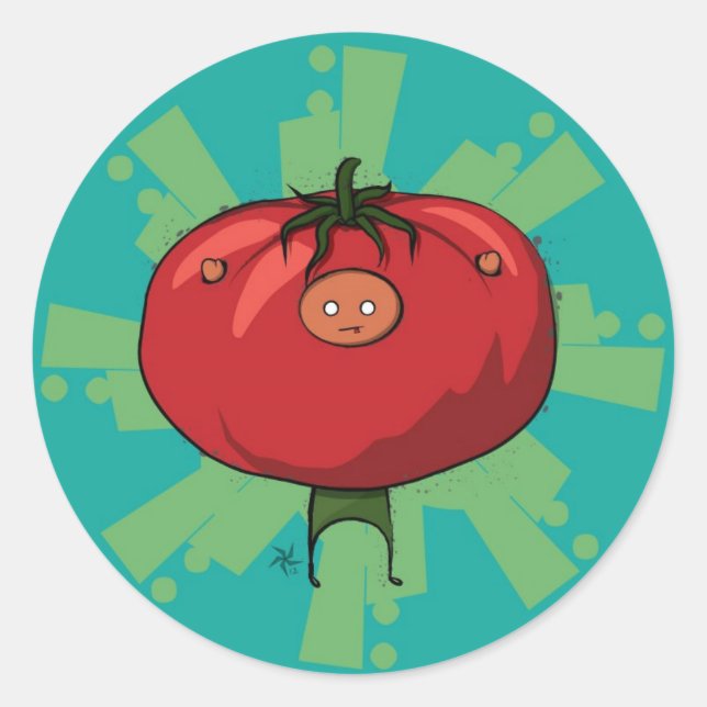 Rond Sticker tomate (Devant)