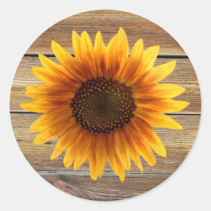 Rond Sticker tournesol