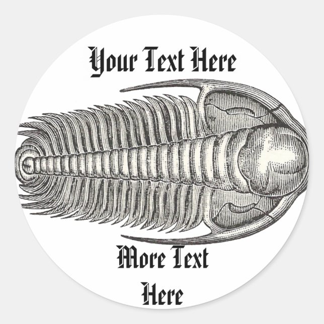 Rond Sticker Trilobite vintage (Devant)