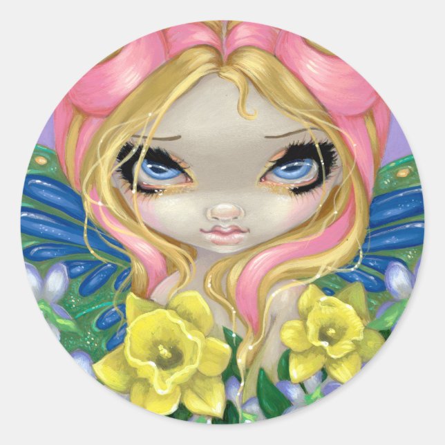 Rond Sticker "Un peu de printemps" (Devant)