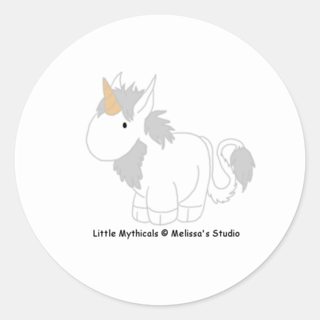 Rond Sticker Unicorn (Devant)