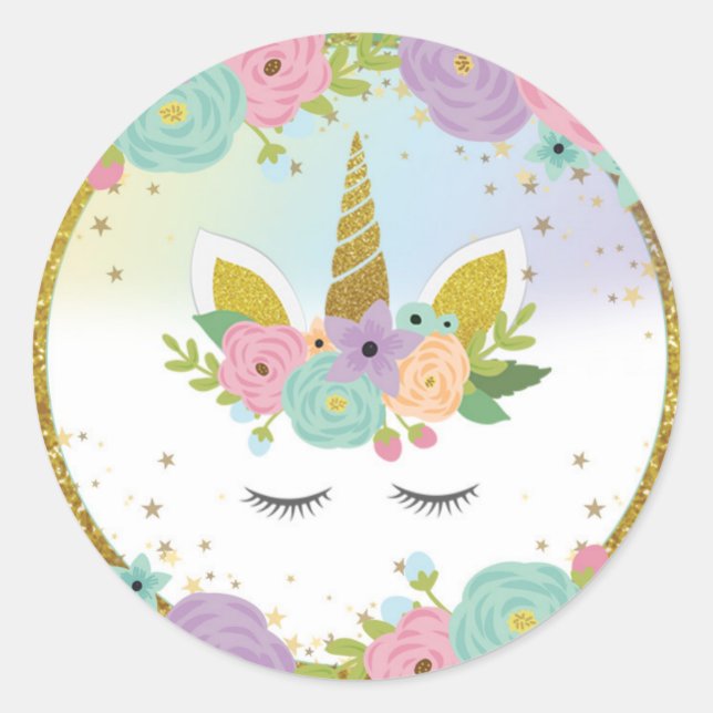 Rond Sticker Unicorn (Devant)