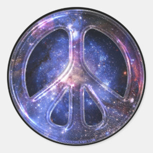 Rond Sticker universel pour la paix