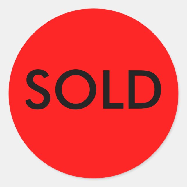 Rond Sticker VENDU (Devant)