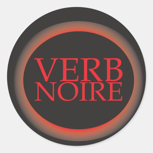 Rond Sticker Verb_Noire (Devant)