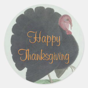 Rond Sticker vintage Thanksgiving